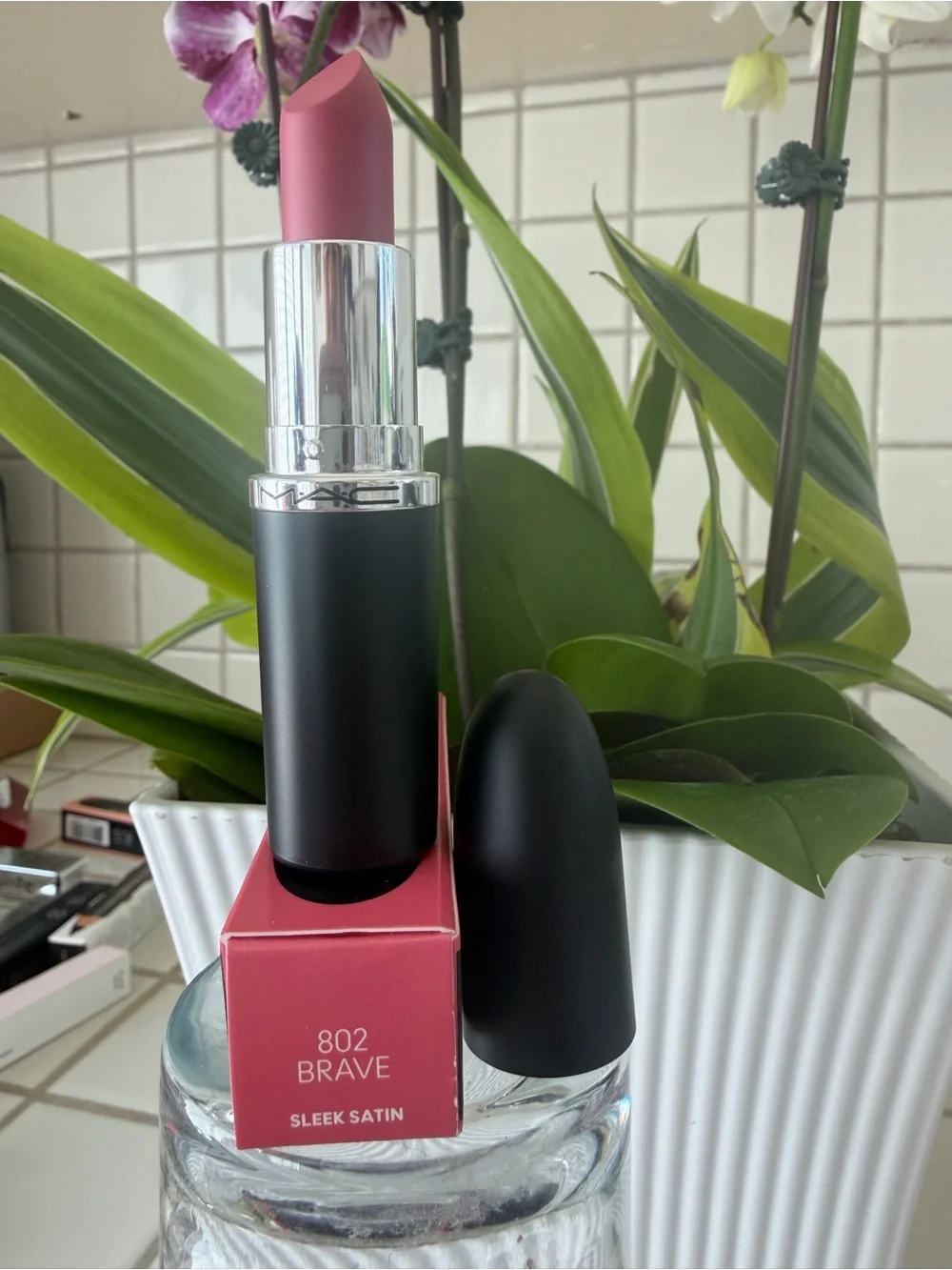 MAC Cosmetics Satin Lipstick - Mauve Rose 802 BRAVE